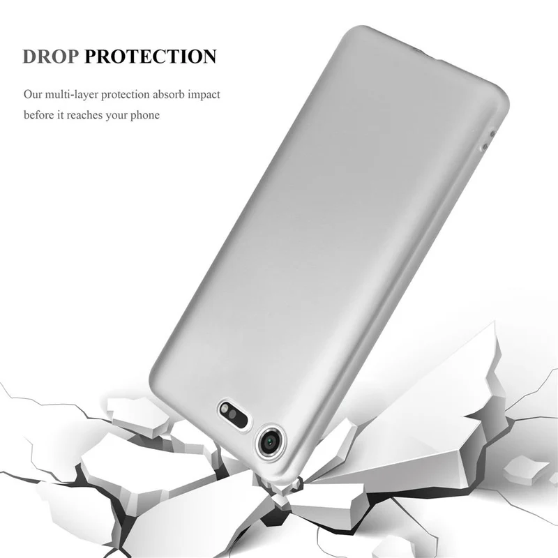 Cadorabo Hülle kompatibel mit Sony Xperia XZ PREMIUM Schutzhülle aus flexiblem TPU Silikon