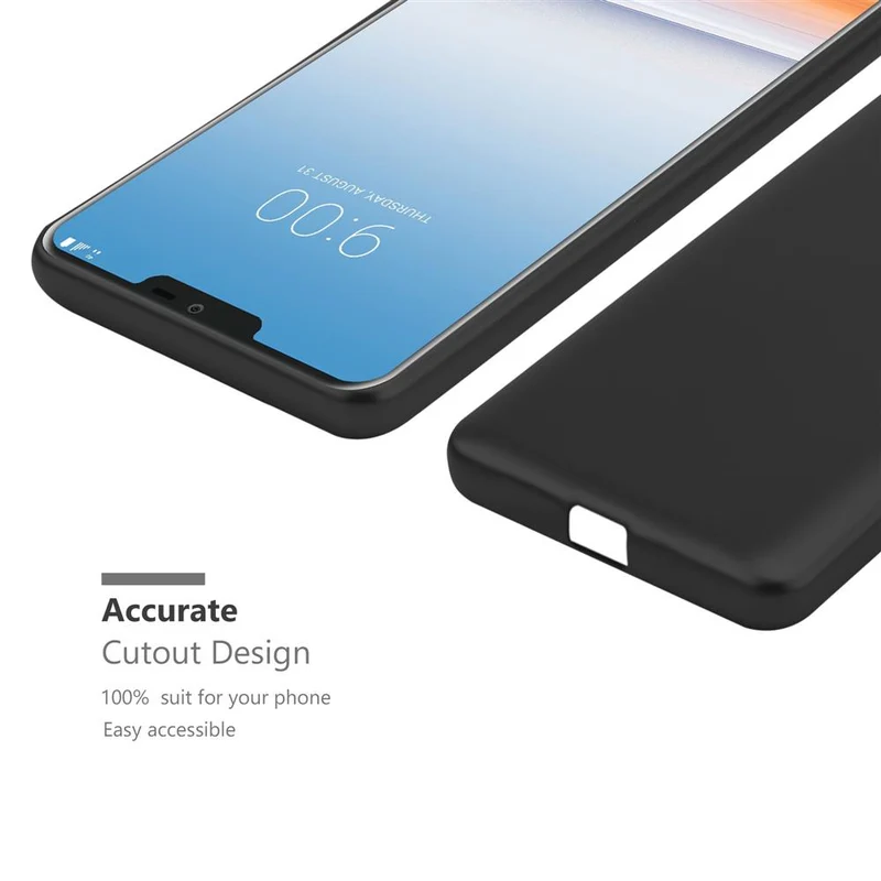 Cadorabo Hülle kompatibel mit LG G7 ThinQ / FIT / ONE Schutzhülle aus flexiblem TPU Silikon