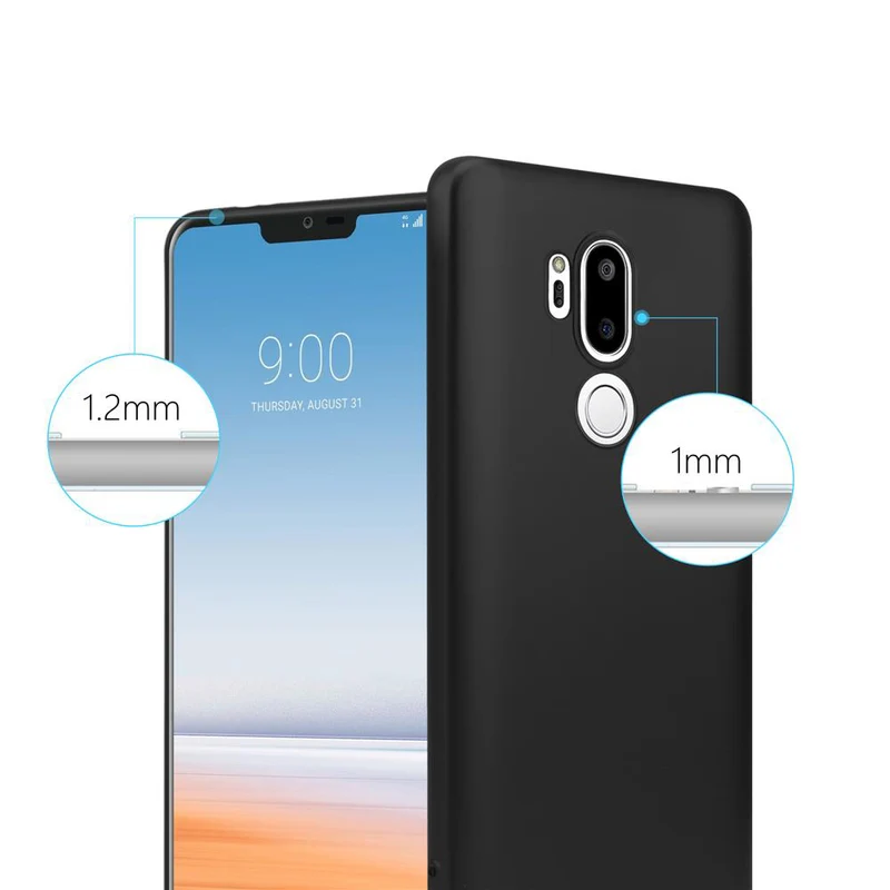 Cadorabo Hülle kompatibel mit LG G7 ThinQ / FIT / ONE Schutzhülle aus flexiblem TPU Silikon