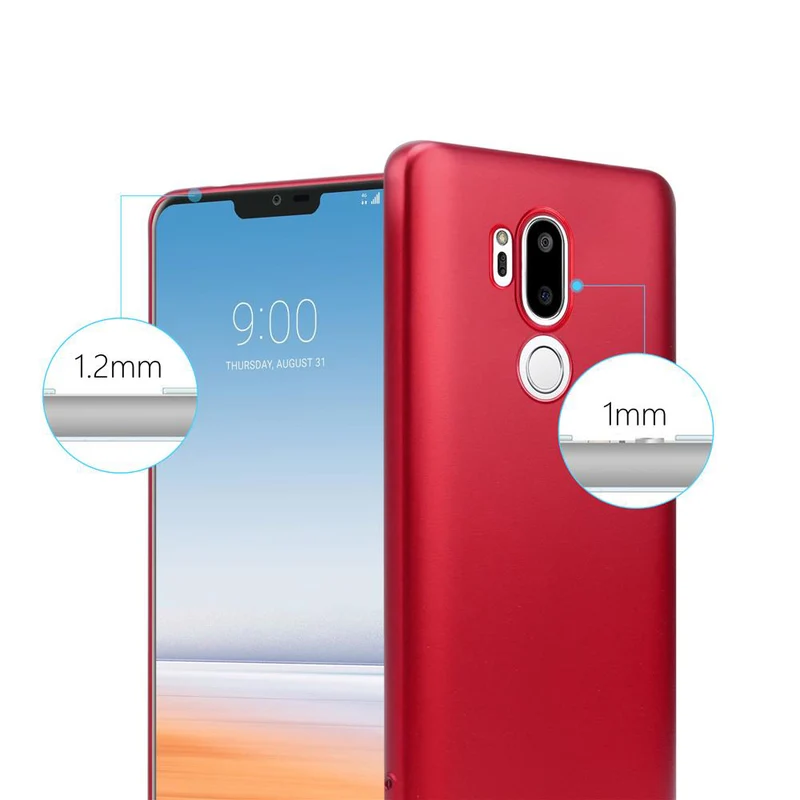 Cadorabo Hülle kompatibel mit LG G7 ThinQ / FIT / ONE Schutzhülle aus flexiblem TPU Silikon