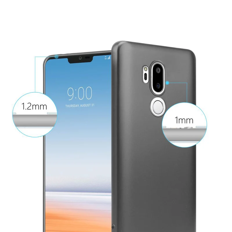 Cadorabo Hülle kompatibel mit LG G7 ThinQ / FIT / ONE Schutzhülle aus flexiblem TPU Silikon