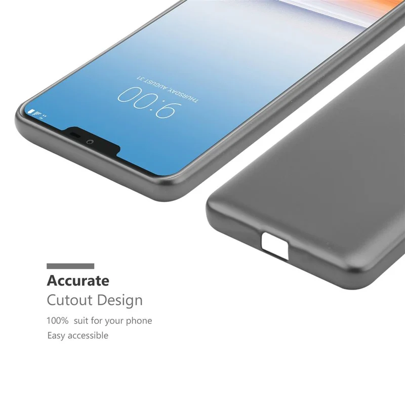 Cadorabo Hülle kompatibel mit LG G7 ThinQ / FIT / ONE Schutzhülle aus flexiblem TPU Silikon