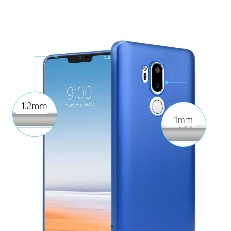 Cadorabo Hülle kompatibel mit LG G7 ThinQ / FIT / ONE Schutzhülle aus flexiblem TPU Silikon