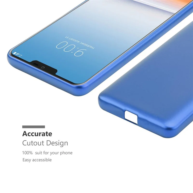Cadorabo Hülle kompatibel mit LG G7 ThinQ / FIT / ONE Schutzhülle aus flexiblem TPU Silikon