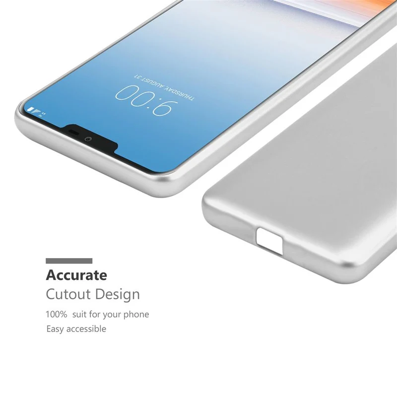Cadorabo Hülle kompatibel mit LG G7 ThinQ / FIT / ONE Schutzhülle aus flexiblem TPU Silikon