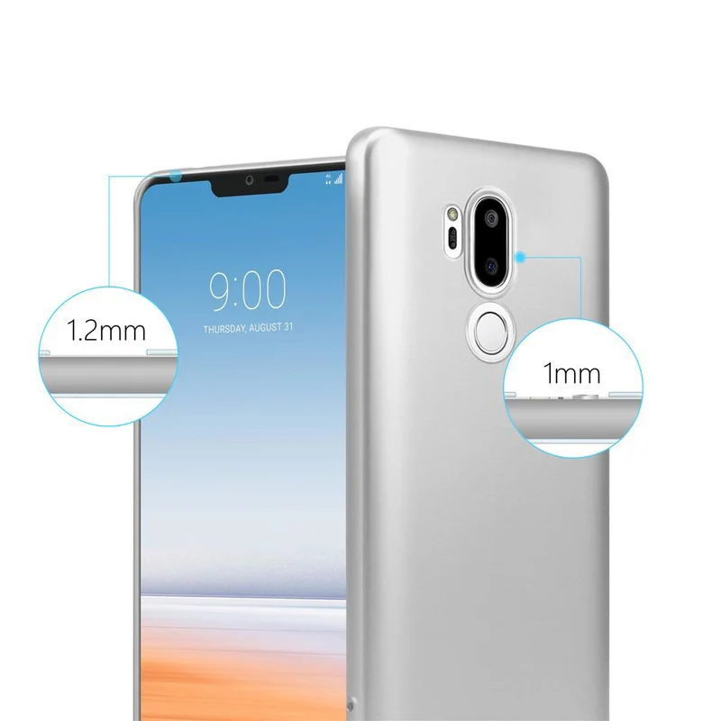 Cadorabo Hülle kompatibel mit LG G7 ThinQ / FIT / ONE Schutzhülle aus flexiblem TPU Silikon