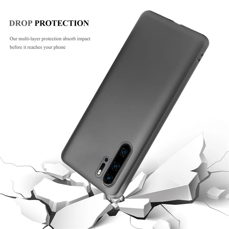 Cadorabo Hülle kompatibel mit Huawei P30 PRO Schutzhülle aus flexiblem TPU Silikon