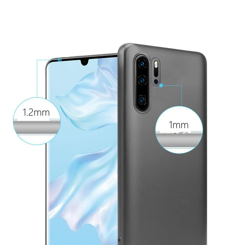 Cadorabo Hülle kompatibel mit Huawei P30 PRO Schutzhülle aus flexiblem TPU Silikon