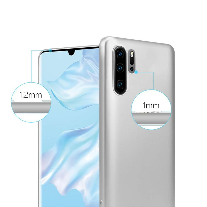 Cadorabo Hülle kompatibel mit Huawei P30 PRO Schutzhülle aus flexiblem TPU Silikon
