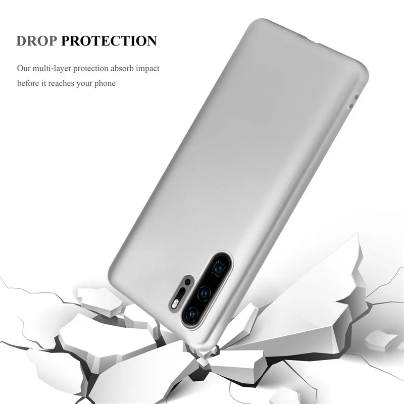 Cadorabo Hülle kompatibel mit Huawei P30 PRO Schutzhülle aus flexiblem TPU Silikon