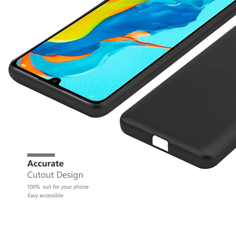 Cadorabo Hülle kompatibel mit Huawei P30 LITE Schutzhülle aus flexiblem TPU Silikon
