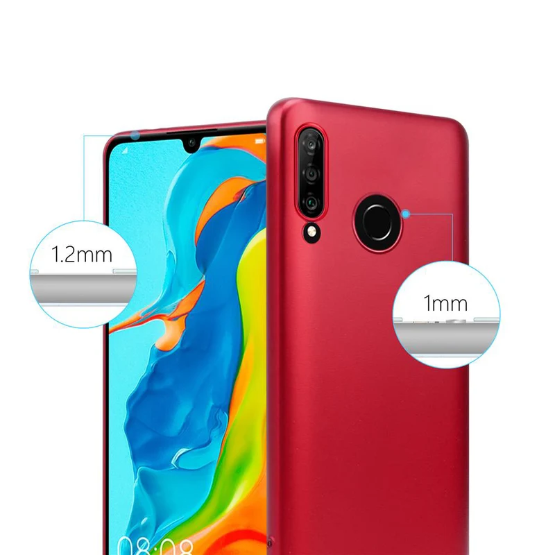 Cadorabo Hülle kompatibel mit Huawei P30 LITE Schutzhülle aus flexiblem TPU Silikon