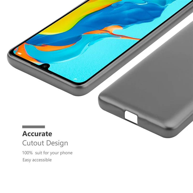 Cadorabo Hülle kompatibel mit Huawei P30 LITE Schutzhülle aus flexiblem TPU Silikon