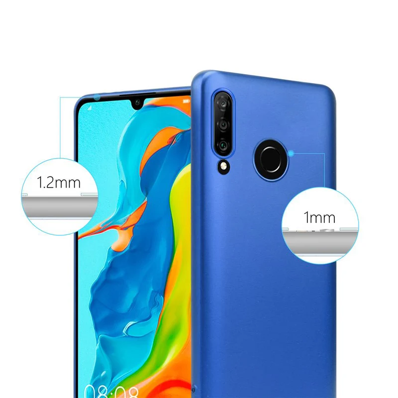 Cadorabo Hülle kompatibel mit Huawei P30 LITE Schutzhülle aus flexiblem TPU Silikon