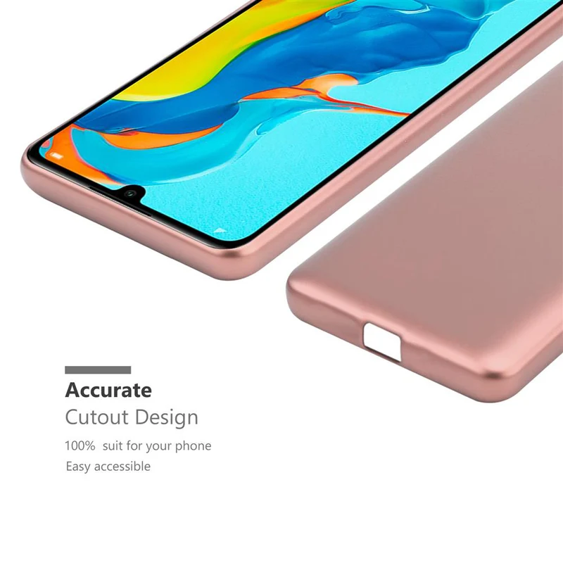 Cadorabo Hülle kompatibel mit Huawei P30 LITE Schutzhülle aus flexiblem TPU Silikon