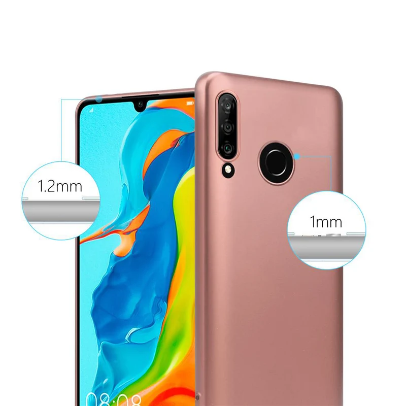 Cadorabo Hülle kompatibel mit Huawei P30 LITE Schutzhülle aus flexiblem TPU Silikon