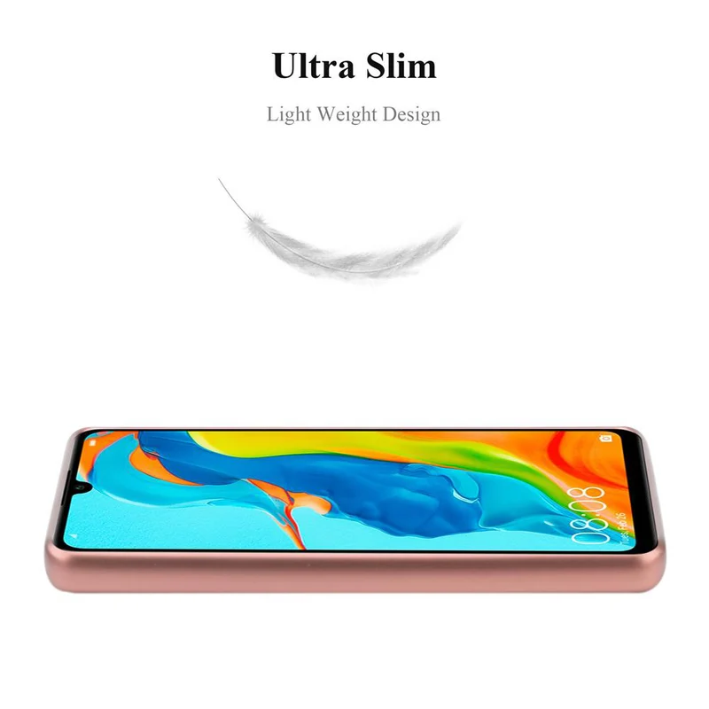 Cadorabo Hülle kompatibel mit Huawei P30 LITE Schutzhülle aus flexiblem TPU Silikon