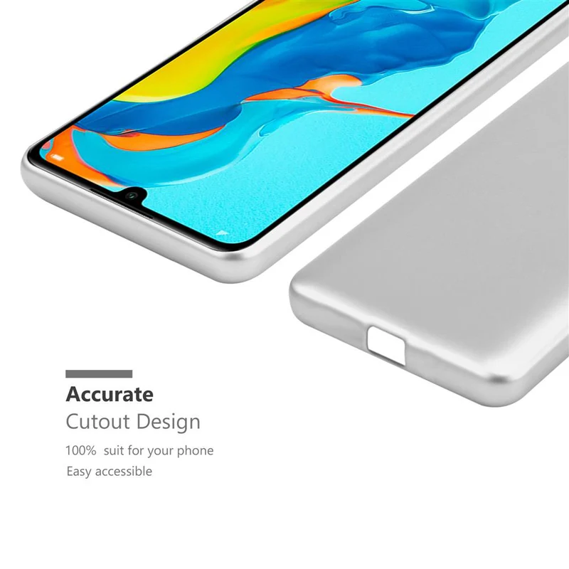 Cadorabo Hülle kompatibel mit Huawei P30 LITE Schutzhülle aus flexiblem TPU Silikon