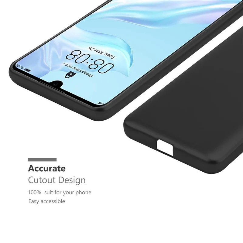 Cadorabo Hülle kompatibel mit Huawei P30 Schutzhülle aus flexiblem TPU Silikon