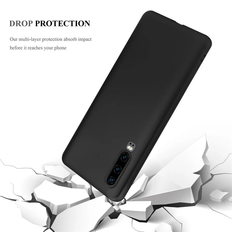 Cadorabo Hülle kompatibel mit Huawei P30 Schutzhülle aus flexiblem TPU Silikon
