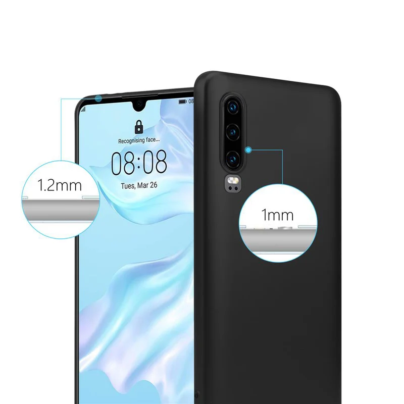 Cadorabo Hülle kompatibel mit Huawei P30 Schutzhülle aus flexiblem TPU Silikon