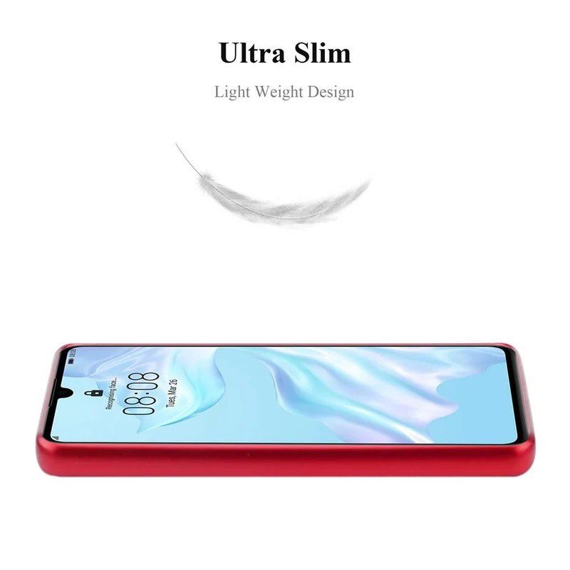 Cadorabo Hülle kompatibel mit Huawei P30 Schutzhülle aus flexiblem TPU Silikon