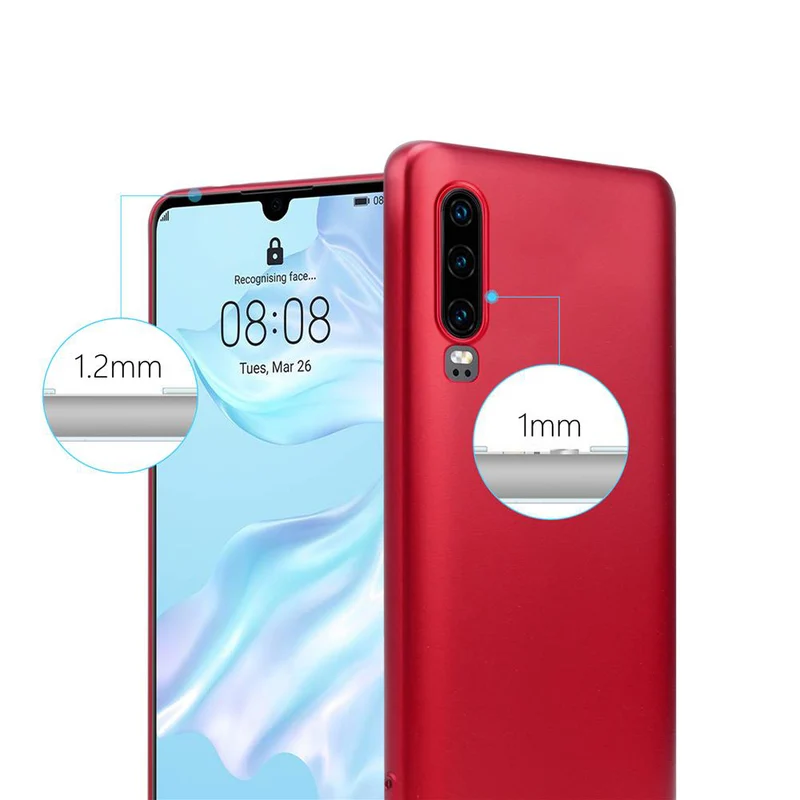 Cadorabo Hülle kompatibel mit Huawei P30 Schutzhülle aus flexiblem TPU Silikon