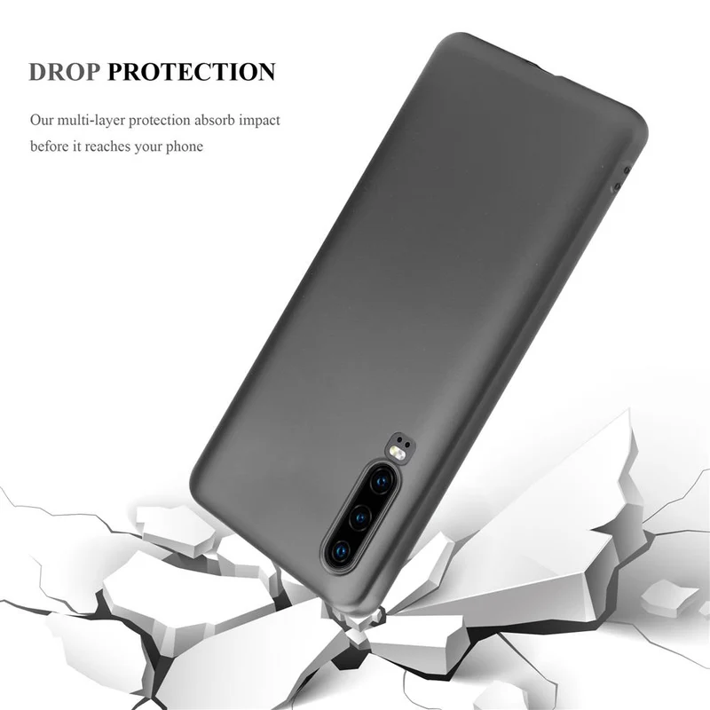 Cadorabo Hülle kompatibel mit Huawei P30 Schutzhülle aus flexiblem TPU Silikon