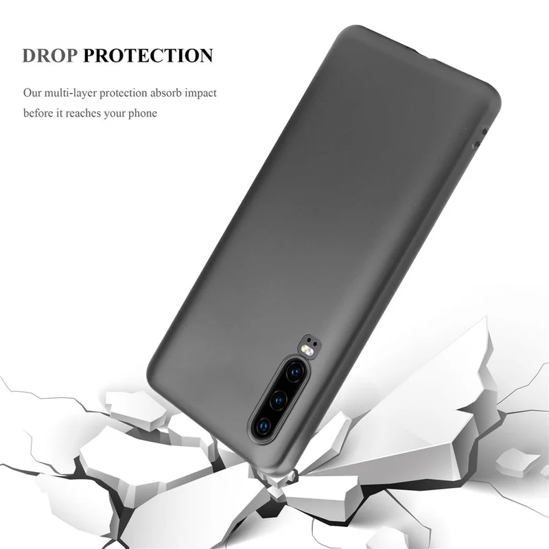 Cadorabo Hülle kompatibel mit Huawei P30 Schutzhülle aus flexiblem TPU Silikon