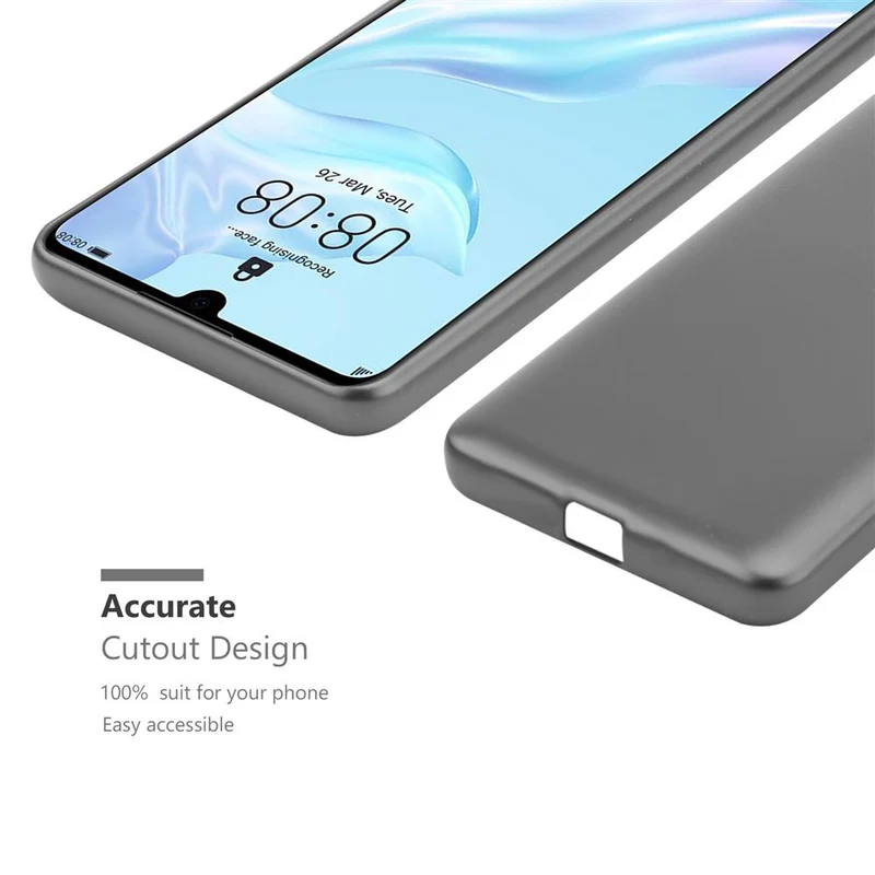 Cadorabo Hülle kompatibel mit Huawei P30 Schutzhülle aus flexiblem TPU Silikon