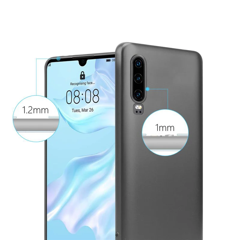 Cadorabo Hülle kompatibel mit Huawei P30 Schutzhülle aus flexiblem TPU Silikon