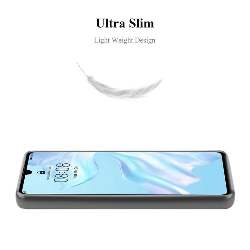 Cadorabo Hülle kompatibel mit Huawei P30 Schutzhülle aus flexiblem TPU Silikon