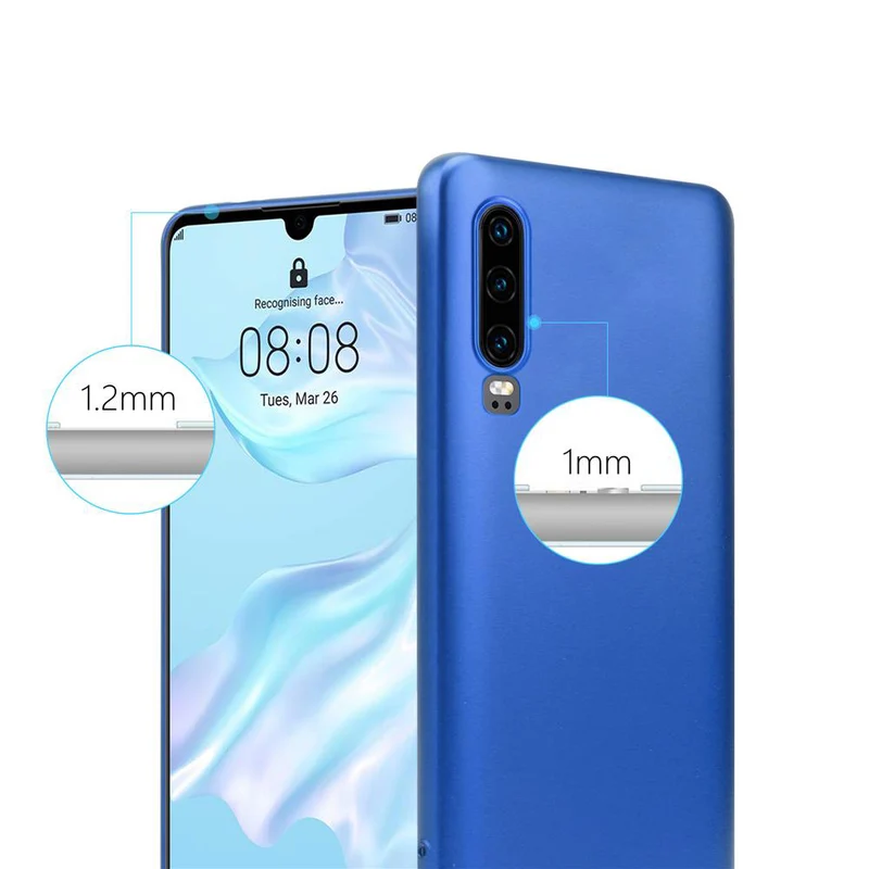 Cadorabo Hülle kompatibel mit Huawei P30 Schutzhülle aus flexiblem TPU Silikon