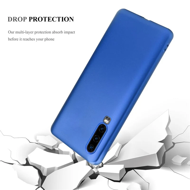 Cadorabo Hülle kompatibel mit Huawei P30 Schutzhülle aus flexiblem TPU Silikon