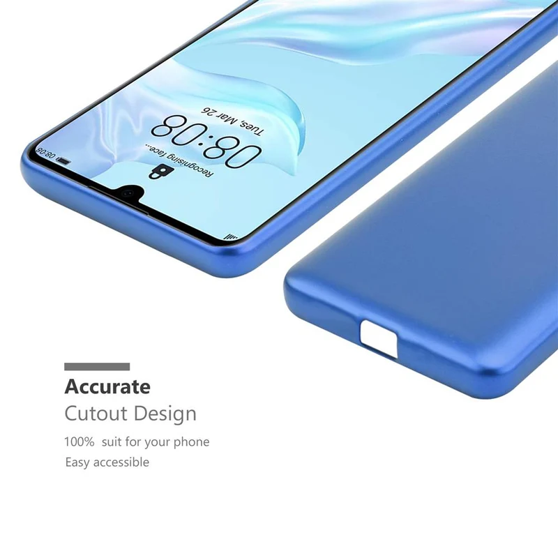 Cadorabo Hülle kompatibel mit Huawei P30 Schutzhülle aus flexiblem TPU Silikon