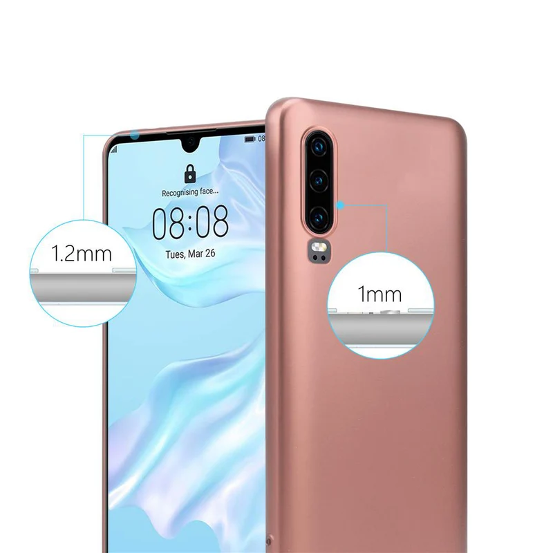 Cadorabo Hülle kompatibel mit Huawei P30 Schutzhülle aus flexiblem TPU Silikon