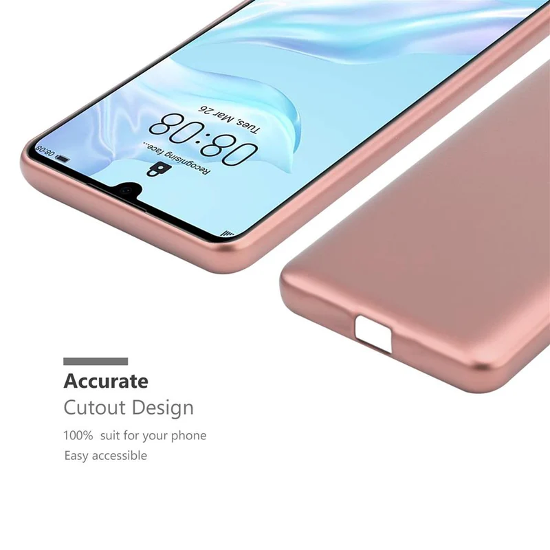 Cadorabo Hülle kompatibel mit Huawei P30 Schutzhülle aus flexiblem TPU Silikon