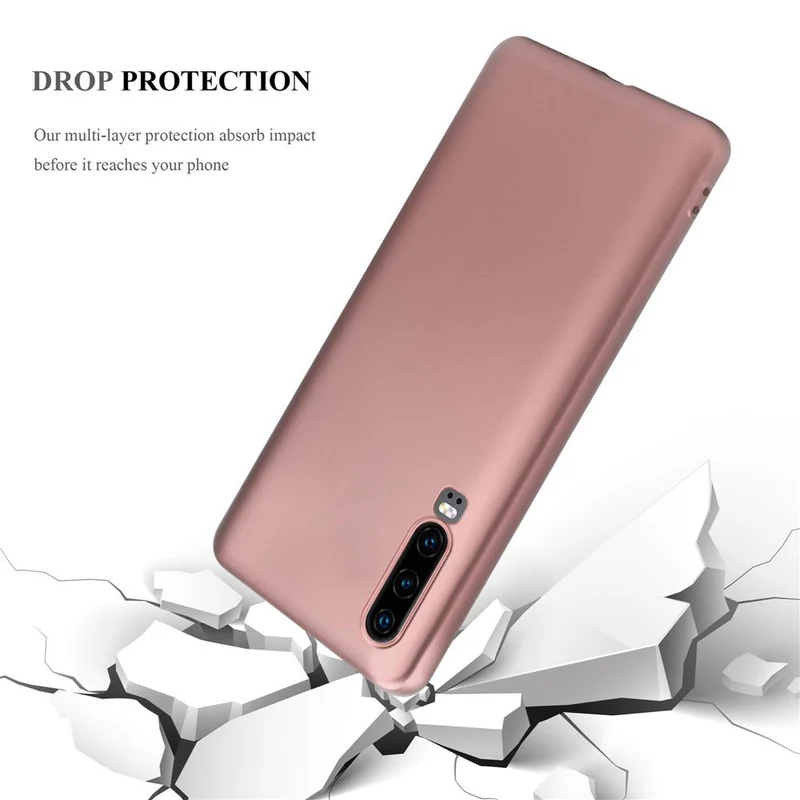 Cadorabo Hülle kompatibel mit Huawei P30 Schutzhülle aus flexiblem TPU Silikon