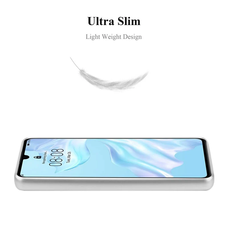 Cadorabo Hülle kompatibel mit Huawei P30 Schutzhülle aus flexiblem TPU Silikon