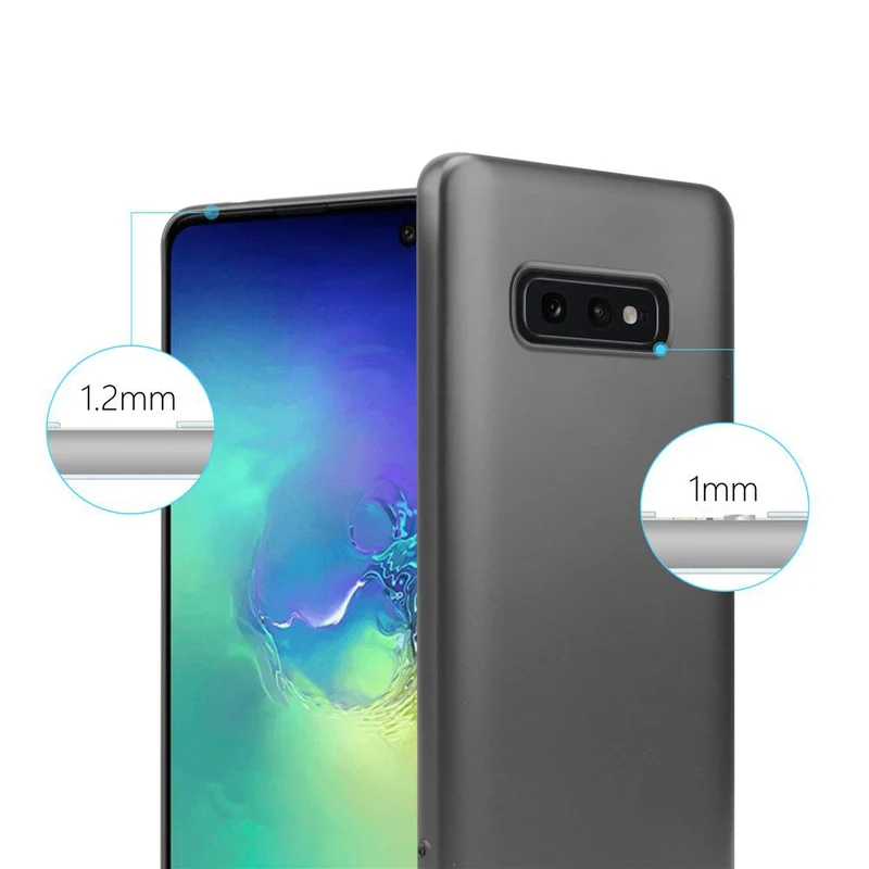 Cadorabo Hülle kompatibel mit Samsung Galaxy S10e Schutzhülle aus flexiblem TPU Silikon