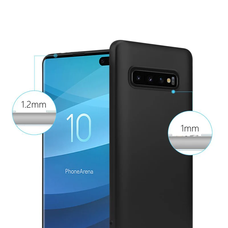 Cadorabo Hülle kompatibel mit Samsung Galaxy S10 PLUS Schutzhülle aus flexiblem TPU Silikon