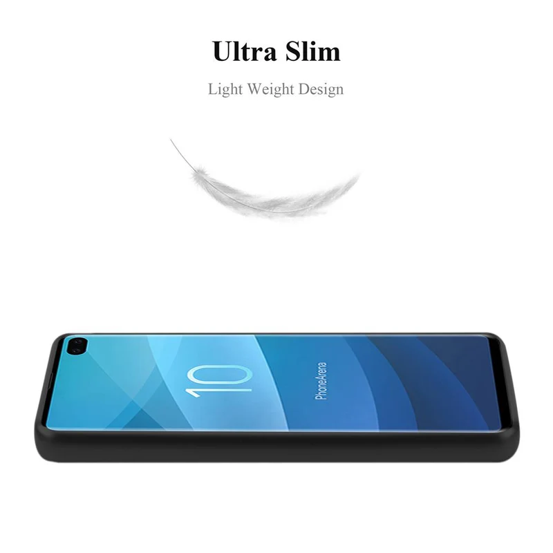 Cadorabo Hülle kompatibel mit Samsung Galaxy S10 PLUS Schutzhülle aus flexiblem TPU Silikon