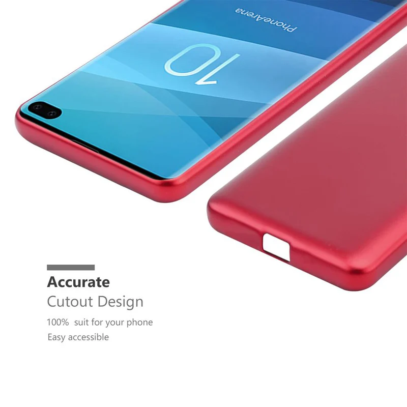 Cadorabo Hülle kompatibel mit Samsung Galaxy S10 PLUS Schutzhülle aus flexiblem TPU Silikon