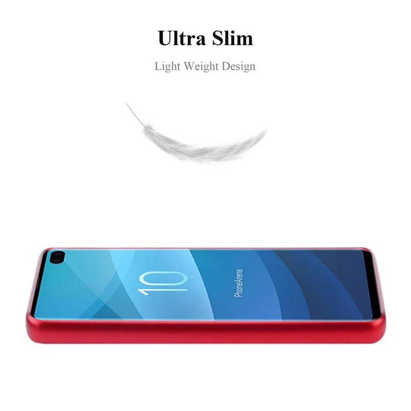 Cadorabo Hülle kompatibel mit Samsung Galaxy S10 PLUS Schutzhülle aus flexiblem TPU Silikon
