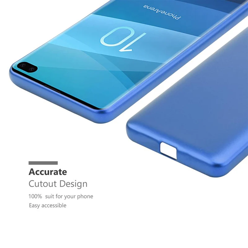 Cadorabo Hülle kompatibel mit Samsung Galaxy S10 PLUS Schutzhülle aus flexiblem TPU Silikon