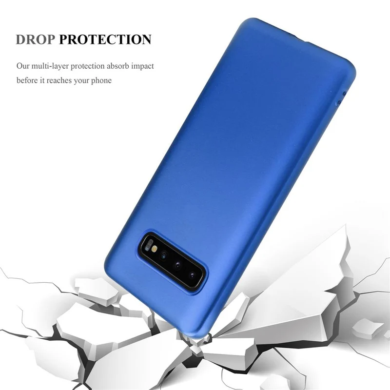 Cadorabo Hülle kompatibel mit Samsung Galaxy S10 PLUS Schutzhülle aus flexiblem TPU Silikon