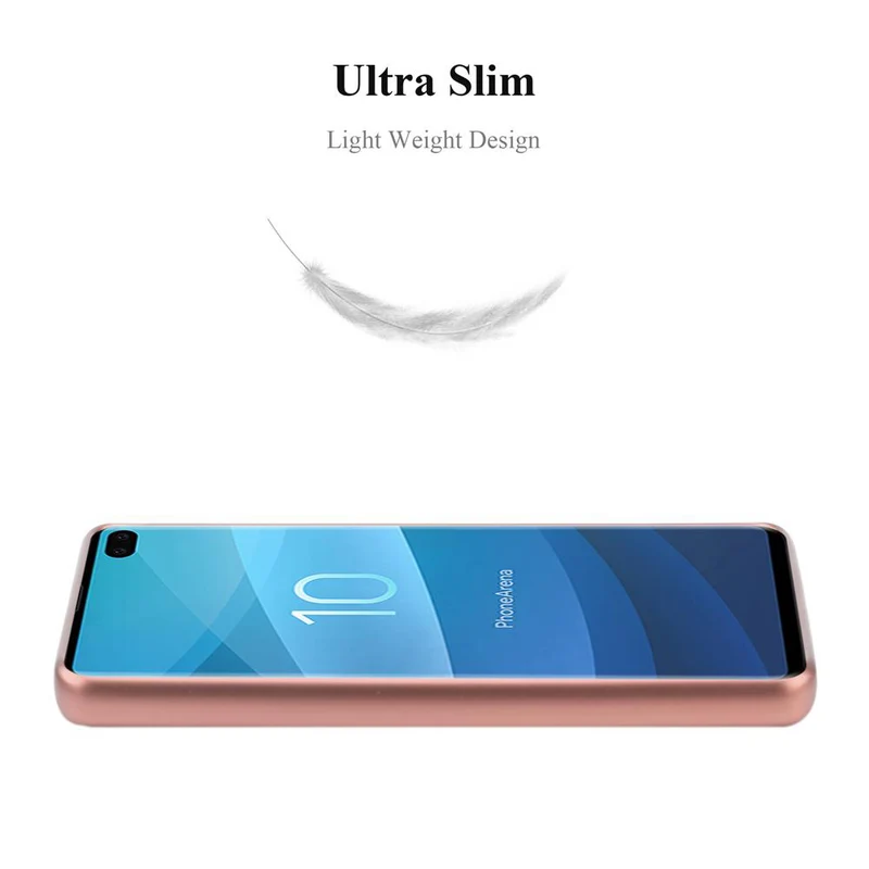 Cadorabo Hülle kompatibel mit Samsung Galaxy S10 PLUS Schutzhülle aus flexiblem TPU Silikon
