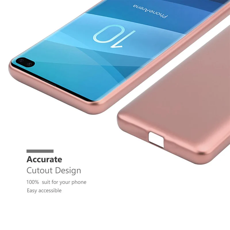 Cadorabo Hülle kompatibel mit Samsung Galaxy S10 PLUS Schutzhülle aus flexiblem TPU Silikon
