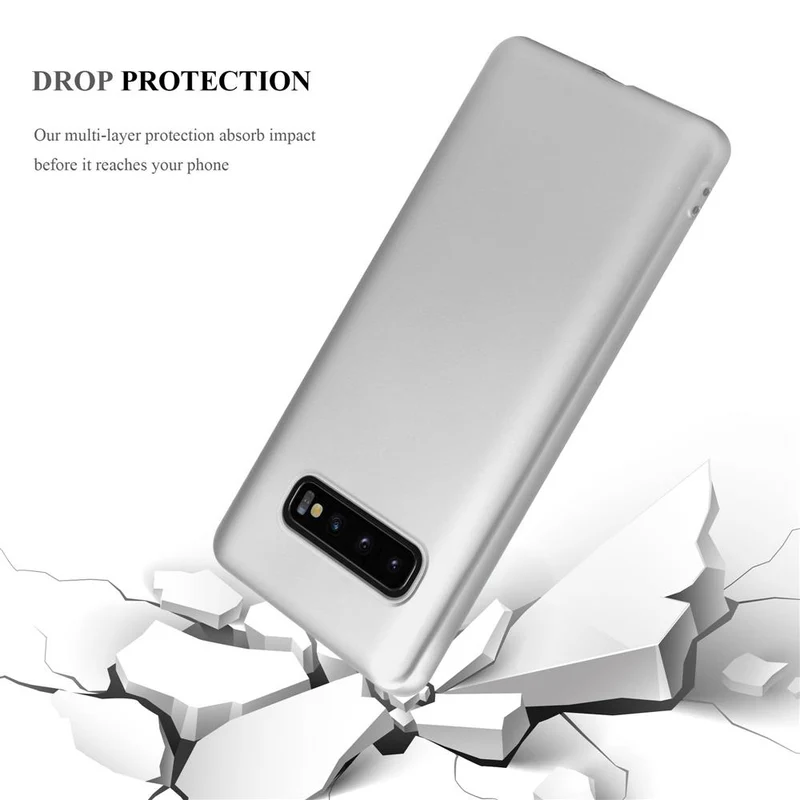 Cadorabo Hülle kompatibel mit Samsung Galaxy S10 PLUS Schutzhülle aus flexiblem TPU Silikon