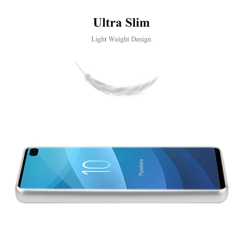 Cadorabo Hülle kompatibel mit Samsung Galaxy S10 PLUS Schutzhülle aus flexiblem TPU Silikon